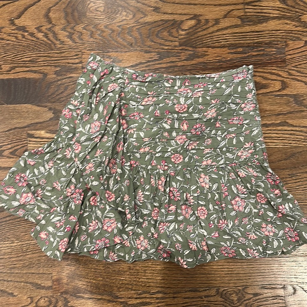Sezane floral mini skirt (36)